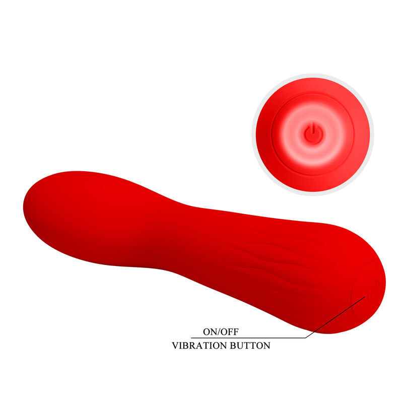 PRETTY LOVE - FAUN VIBRADOR RECARGABLE ROJO