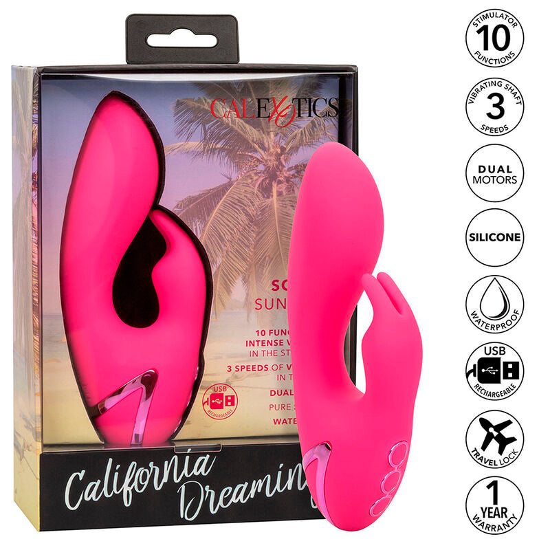 CALEXOTICS - SO. CAL SUSHINE VIBRATOR RABBIT FUCSIA BY CALIFORNIA DREAMING