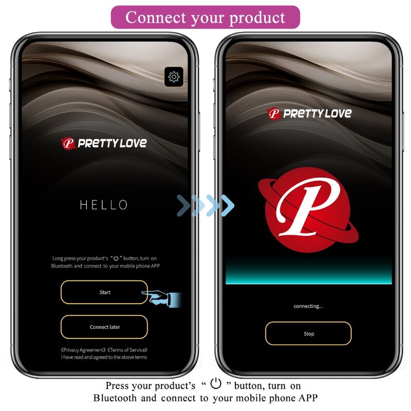 PRETTY LOVE - NYMPH HUEVO VIBRADOR CONTROLADO POR APP LILA