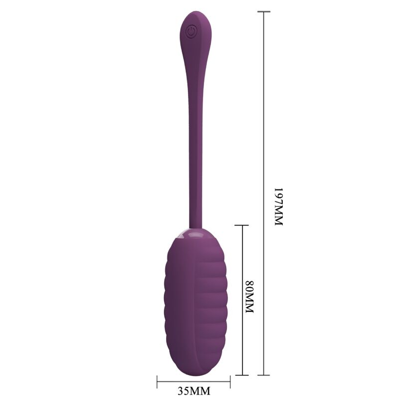 PRETTY LOVE - CASPER HUEVO VIBRADOR RECARGABLE MORADO