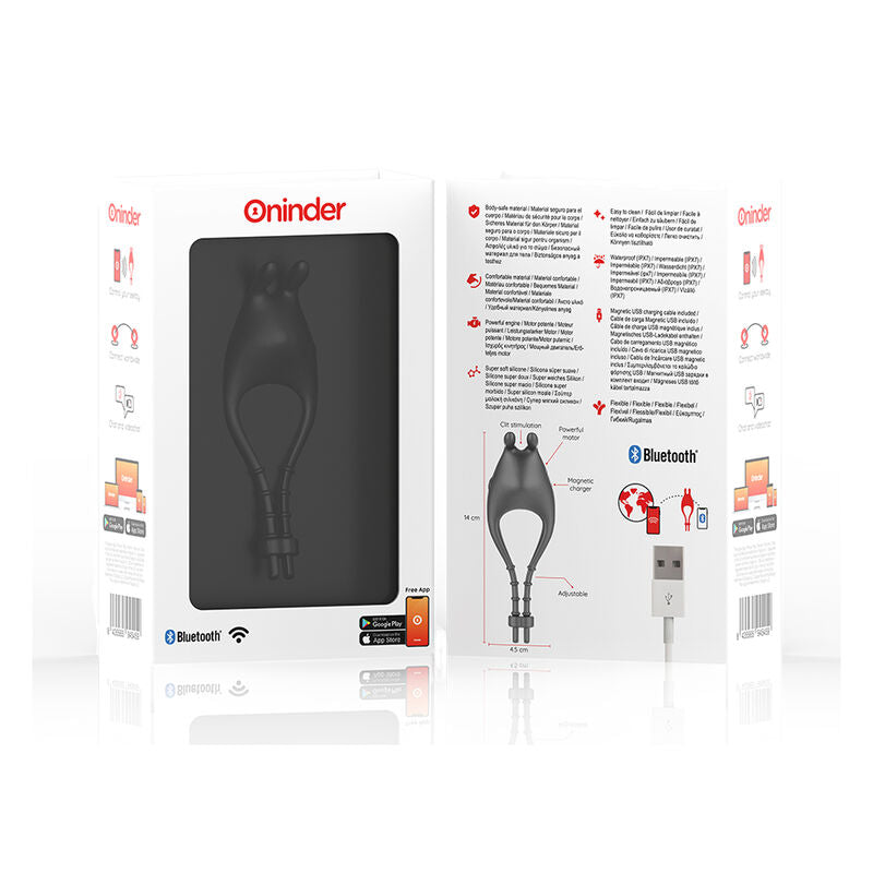 ONINDER - PAMPA ANILLO VIBRADOR AJUSTABLE Y MULTIPOSICION  - APP GRATUITA