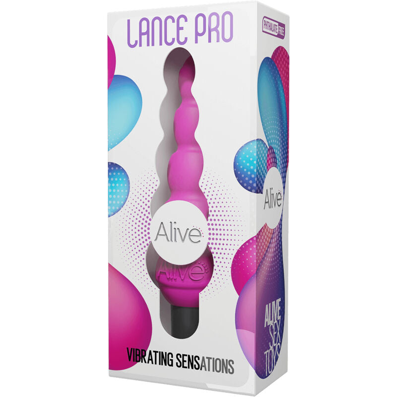 ALIVE - LANCE PRO ESTIMULADOR & VIBRADOR ANAL ROSA