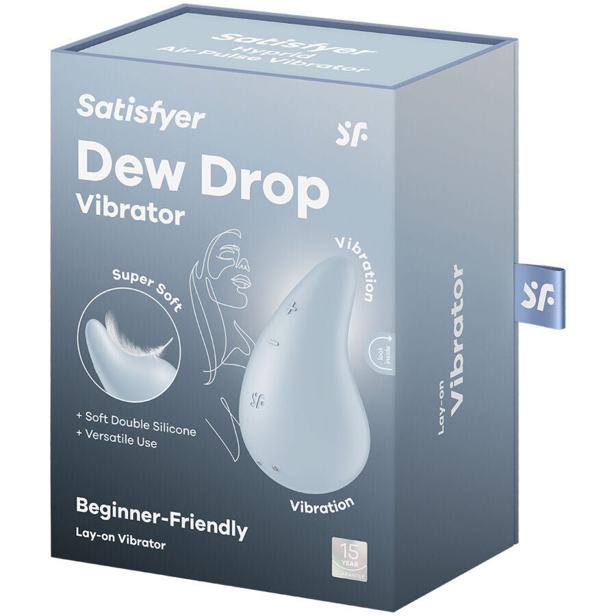 SATISFYER - DEW DROP VIBRADOR LAY-ON BLANCO