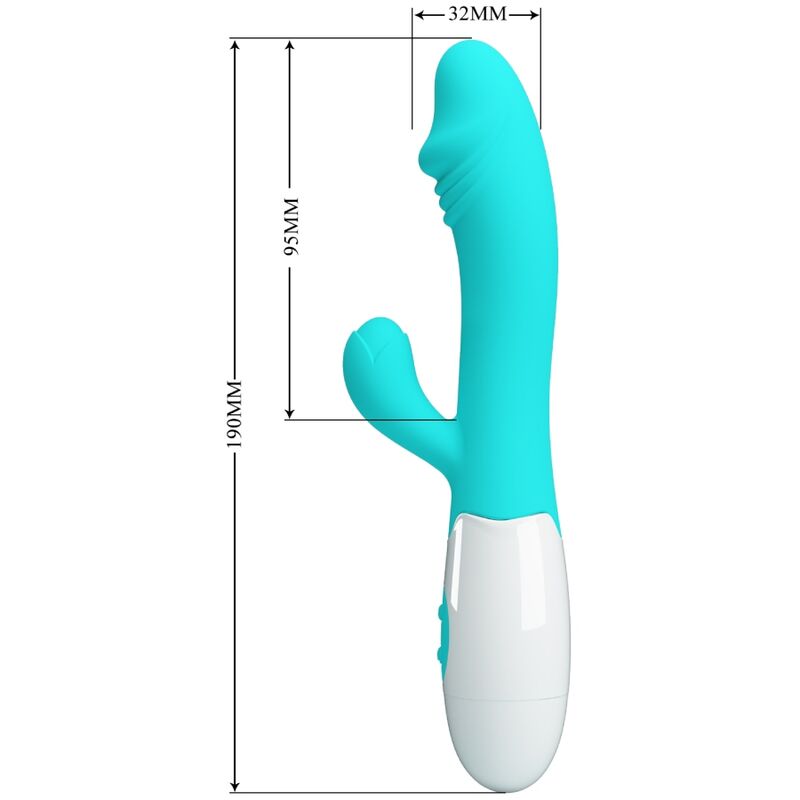 PRETTY LOVE - SNAPPY VIBRADOR PUNTO G VERDE AGUA