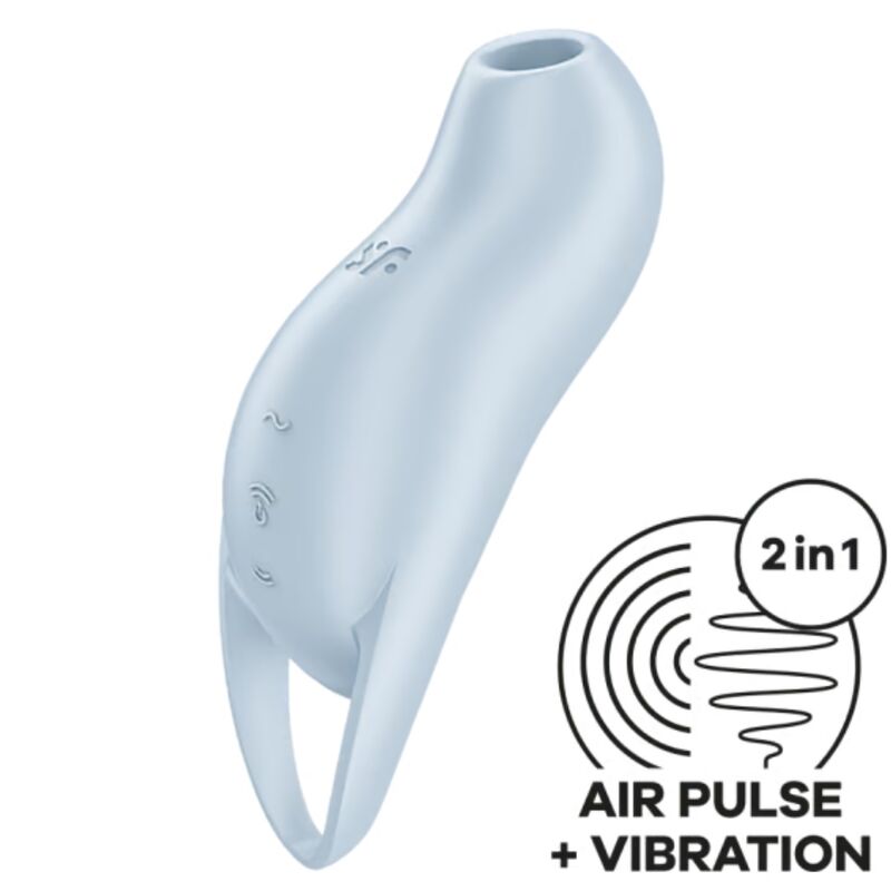 SATISFYER - POCKET PRO 1 ESTIMULADOR CLÍTORIS AZUL CLARO