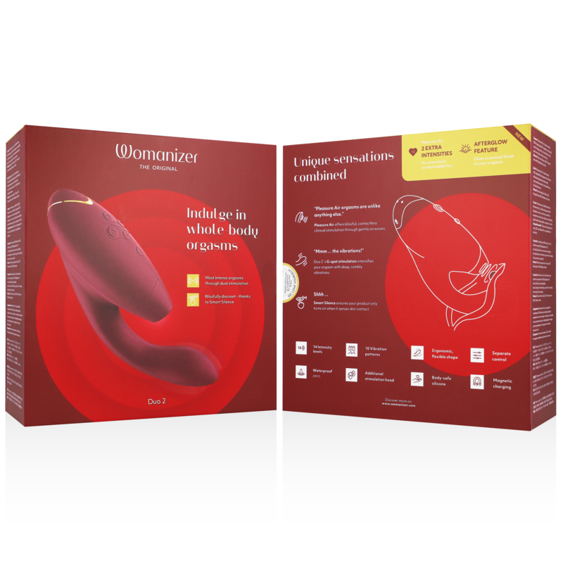 WOMANIZER - DUO 2 ESTIMULADOR BURDEOS