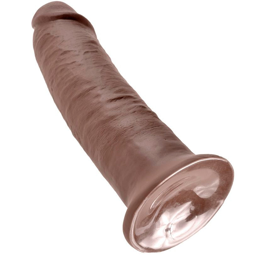 KING COCK - 10 PENE MARRON 25.4 CM