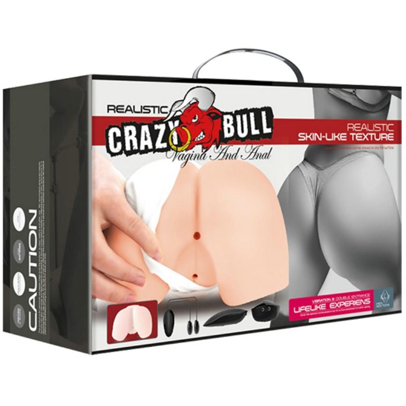 CRAZY BULL - VAGINA Y ANO REALISTICOS CON VIBRACION POSICION 4