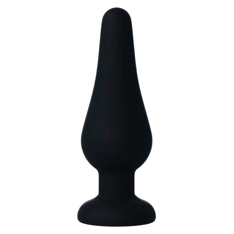 INTENSE - ANAL PLUG PIPO M SILICONE NEGRO 11 CM