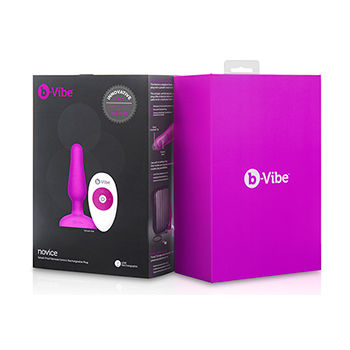 B-VIBE - NOVICE CONTROL REMOTO ANAL PLUG FUCSIA