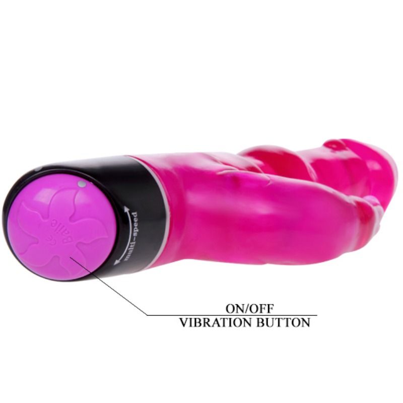 BAILE - WAVES OF PLEASURE FANTASY VIBRADOR CON RABBIT 23 CM