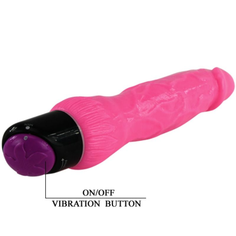 BAILE - COLORFUL SEX VIBRADOR REALISTICO ROSA 24 CM