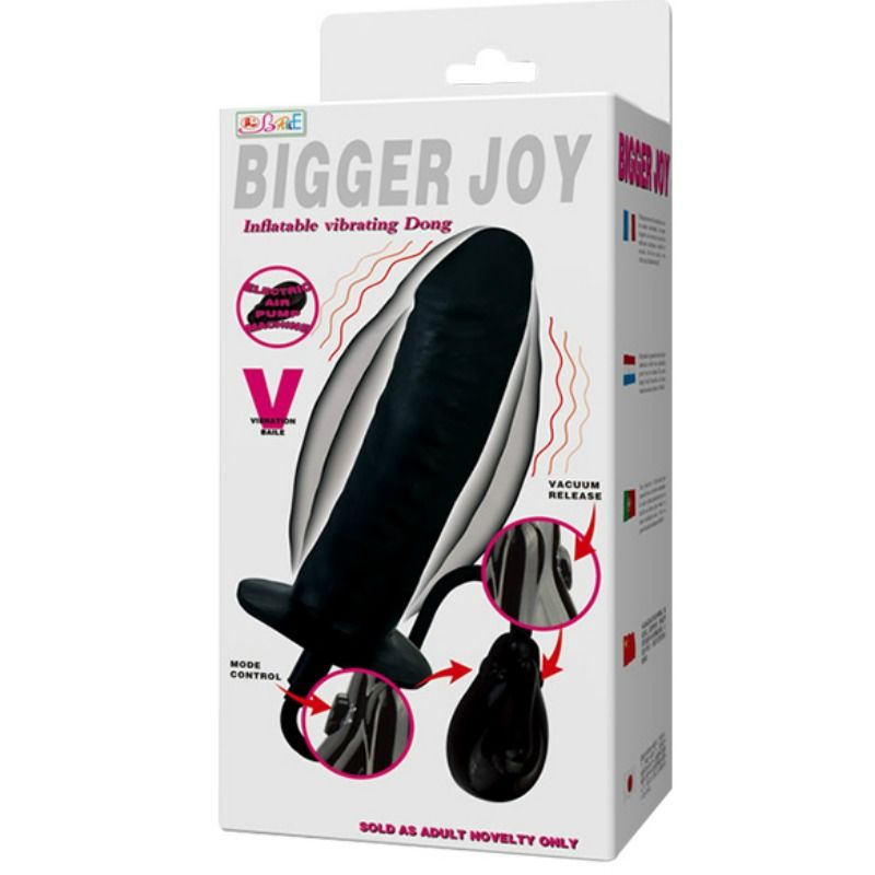 BAILE - BIGGER JOY DILDO HINCHABLE CON VIBRACION 16 CM