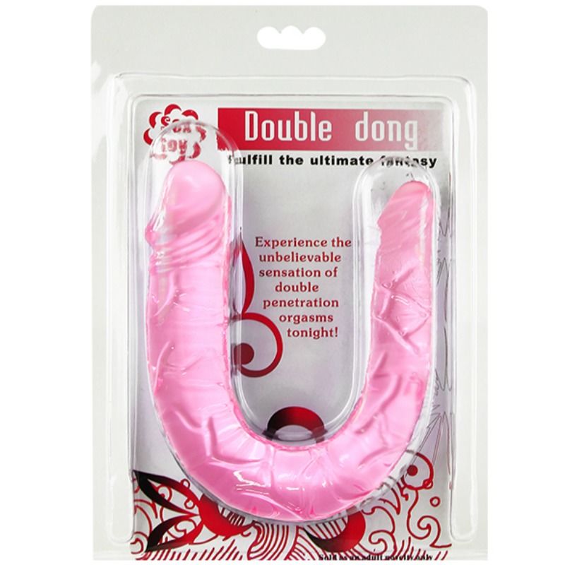 BAILE - DOUBLE DONG DILDO DOBLE ROSA