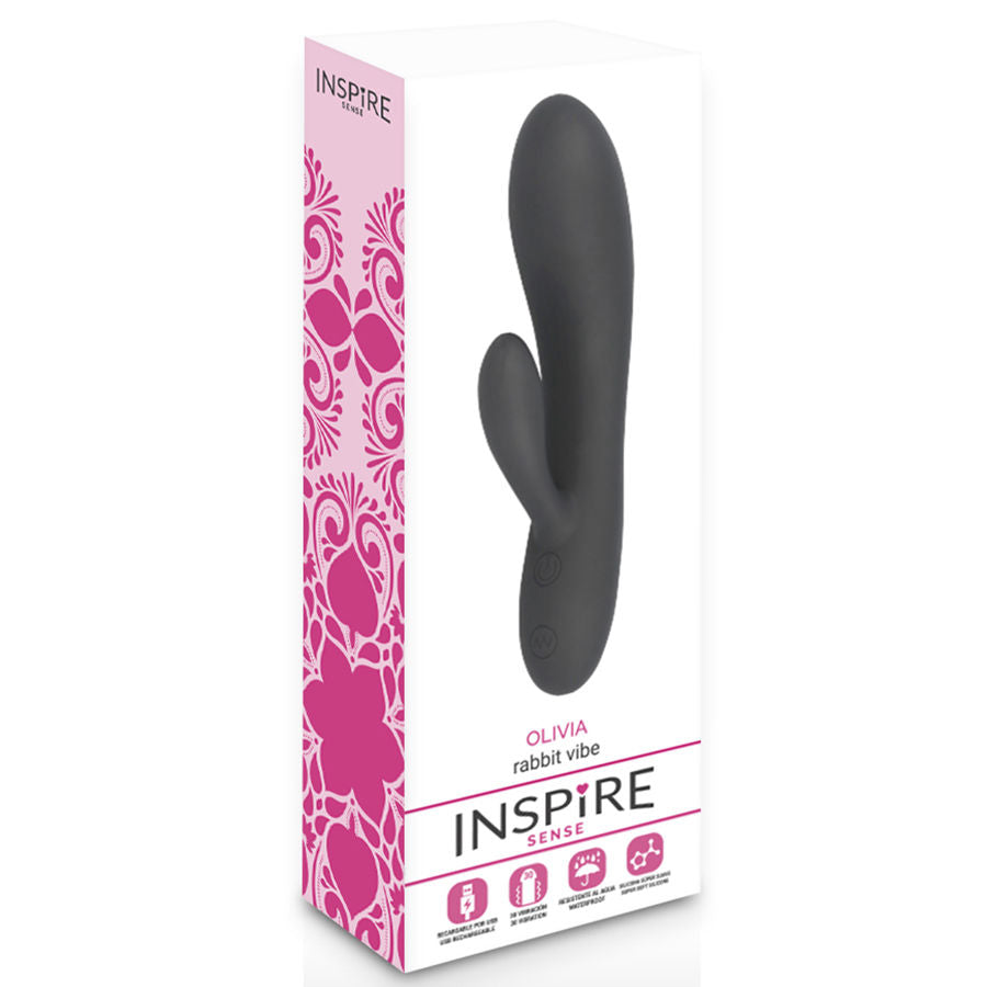 INSPIRE SENSE - OLIVIA VIBRADOR RABBIT NEGRO