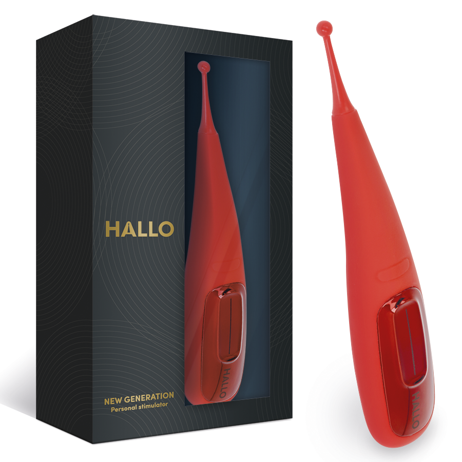 HALLO - FOCUS POTENTE VIBRADOR TOUCH ROJO