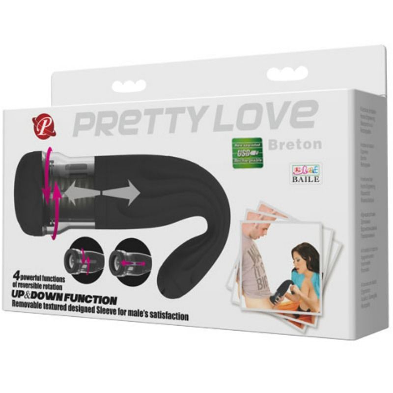 PRETTY LOVE - MASTURBADOR RECARGABLE MULTIFUNCIÓN BRETON