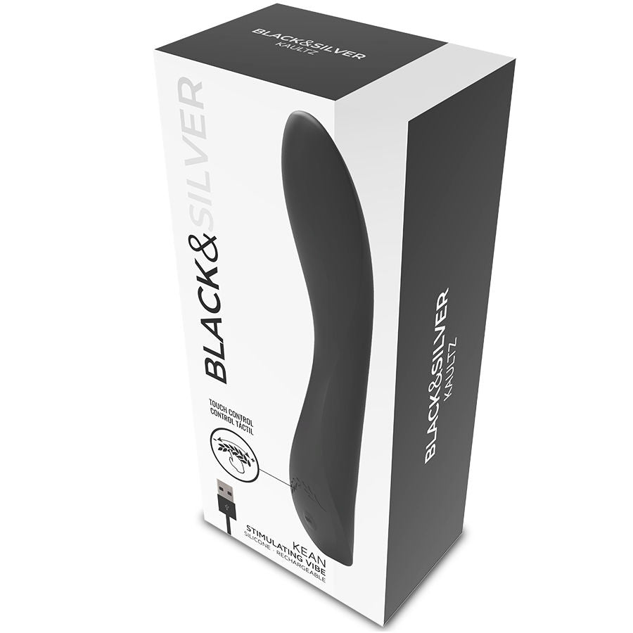 BLACK&SILVER - KEAN VIBRADOR TOUCH CONTROL