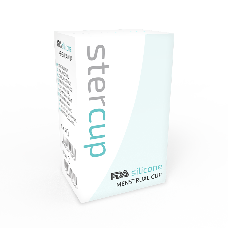 STERCUP - COPA MENSTRUAL FDA SILICONA AQUAMARINA - TALLA S