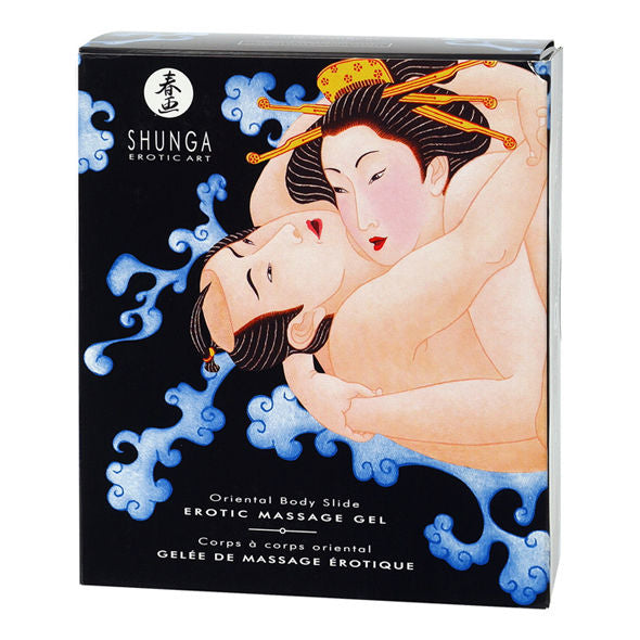 SHUNGA - GEL DE MASAJE EROTICO CUERPO A CUERPO ORIENTAL FRUTAS EXOTICAS