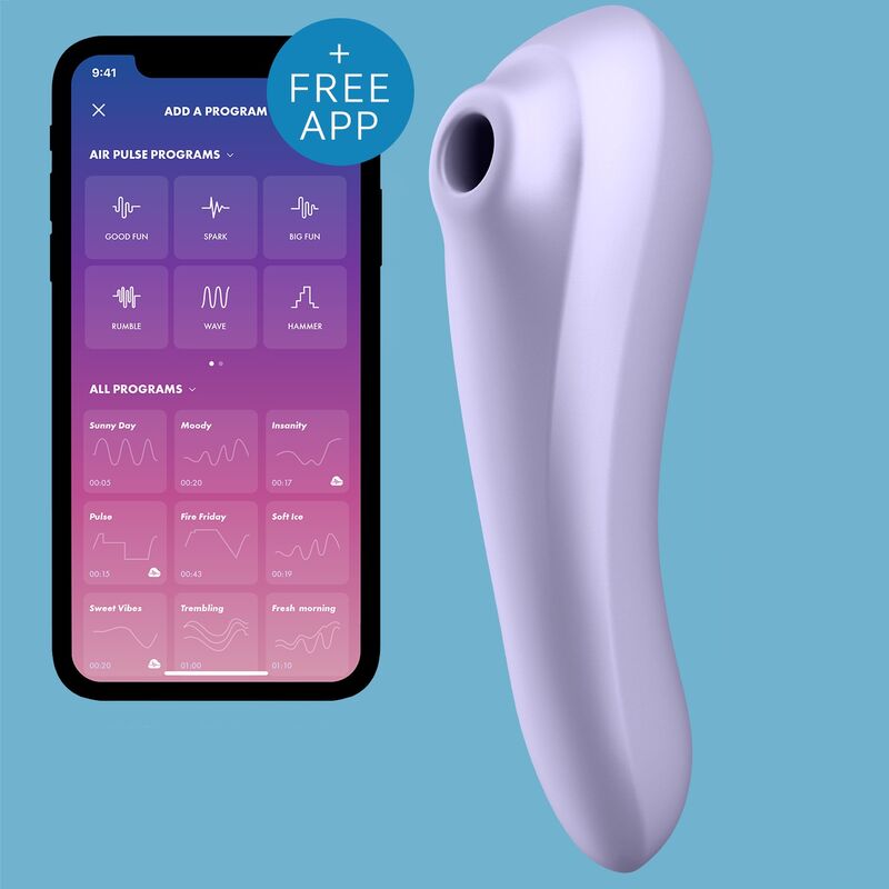 SATISFYER - DUAL PLEASURE AIR PULSE VIOLETA