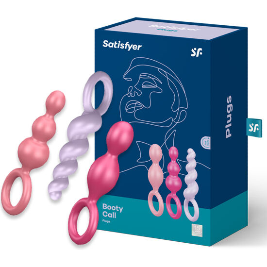 SATISFYER - ANAL PLUGS SET 3 PCS TRICOLOR