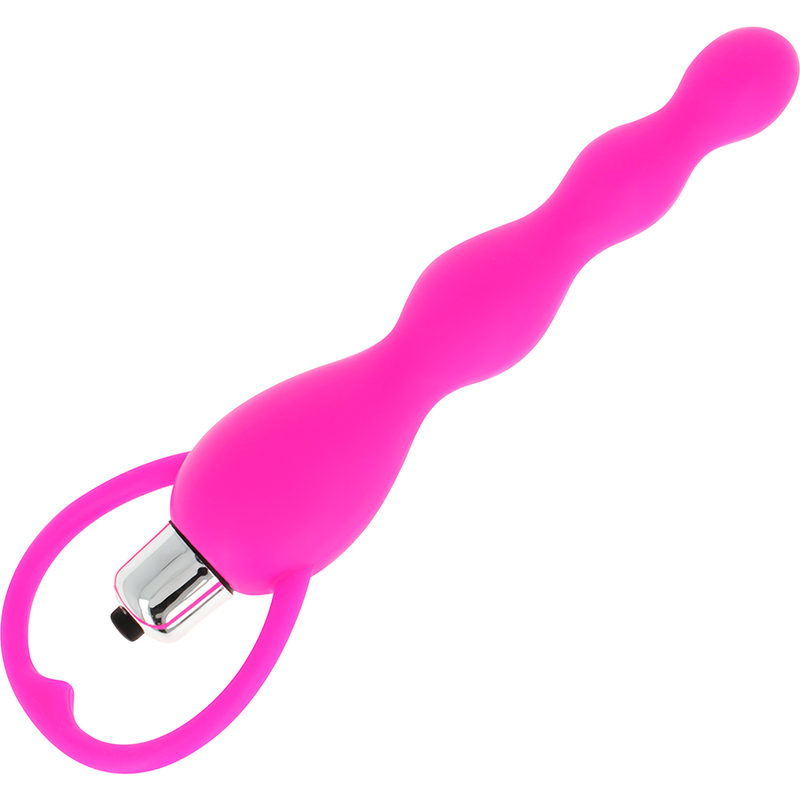 OHMAMA - ESTIMULADOR ANAL CON VIBRACION FUCSIA