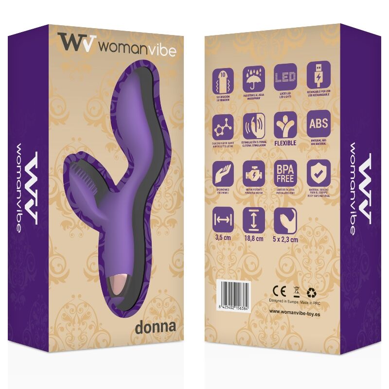 WOMANVIBE - DONNA VIBRADOR SILICONA RECARGABLE